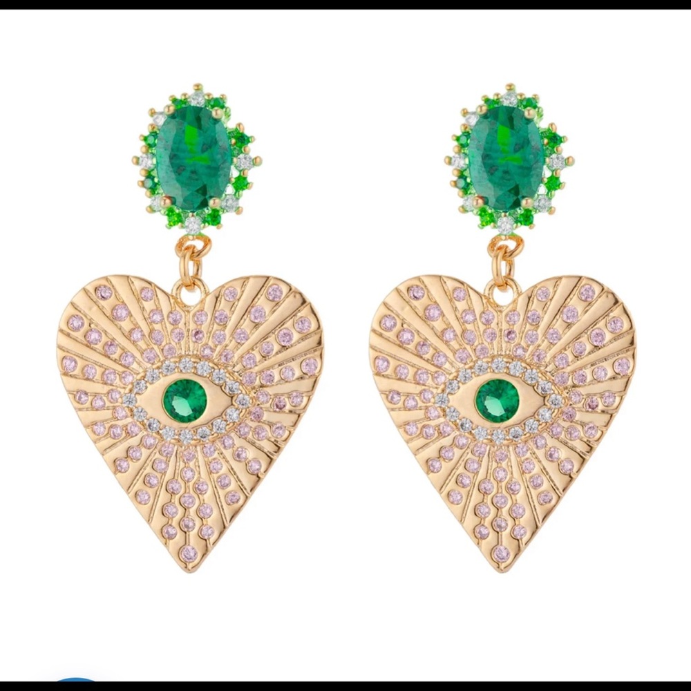 Eye Candy Corazón Statement Earrings